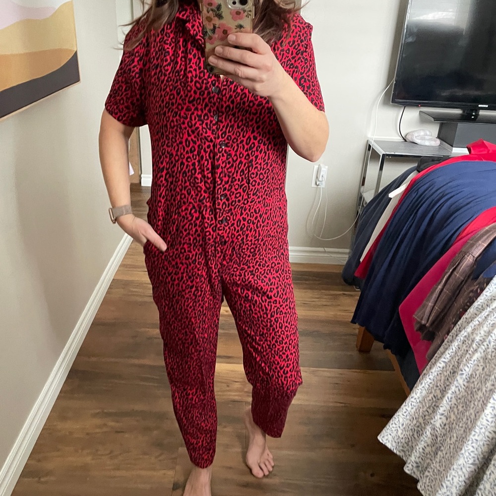 Smash Tess leopard romper XS